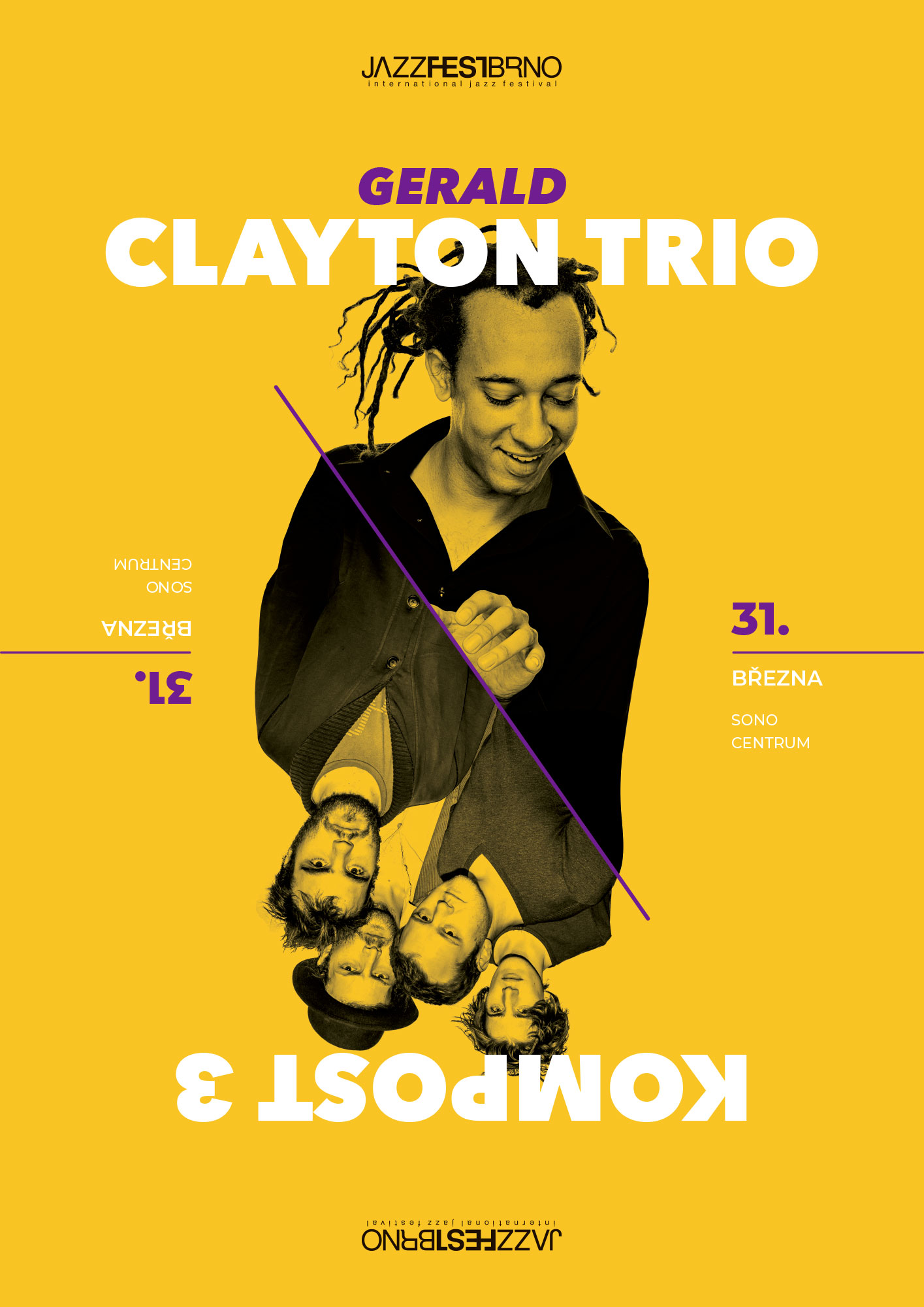 Jazzfestbrno 2015 - Gerald Clayton Trio & Kompost 3