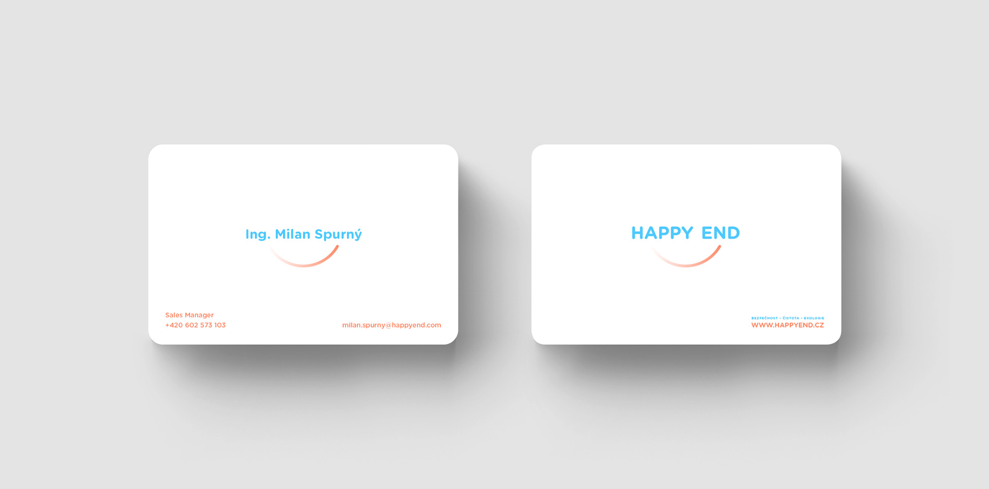 Happy End business card